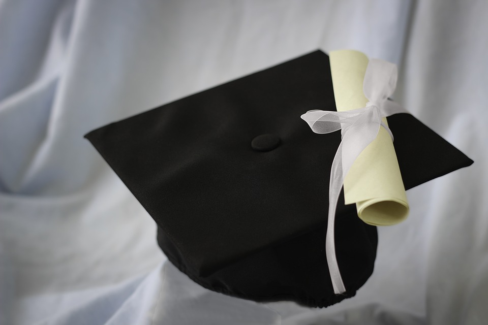 graduation scroll cap university